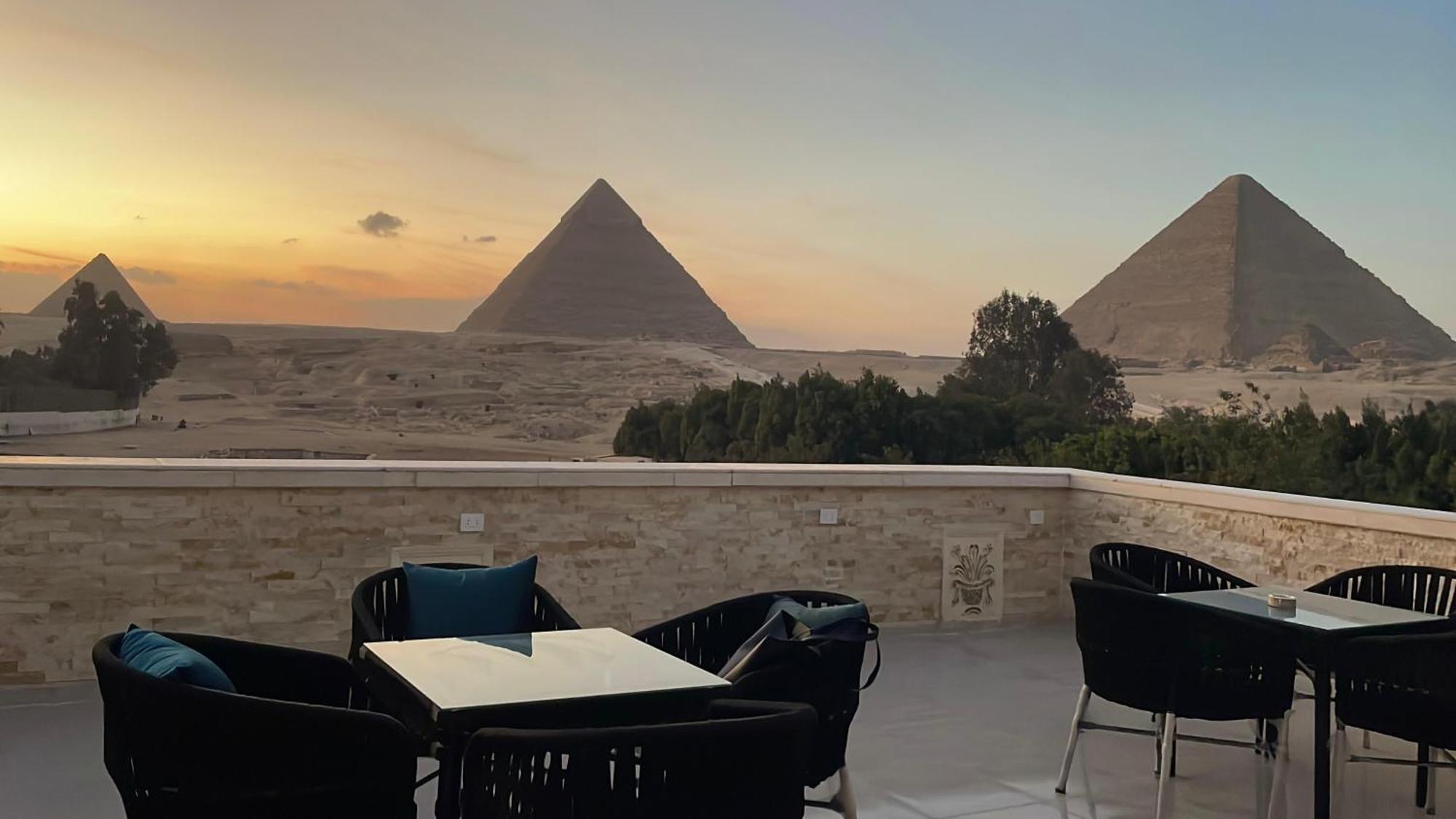 Great Scarab Pyramids View Kafret el-Gabal Exterior foto